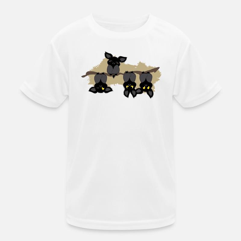 Fledermaus andersrum Kinder Funktions-T-Shirt