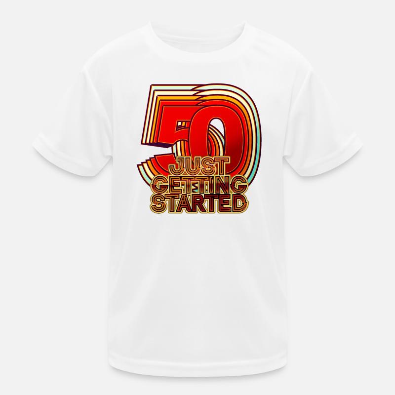 50. Geburtstag Kinder Funktions-T-Shirt