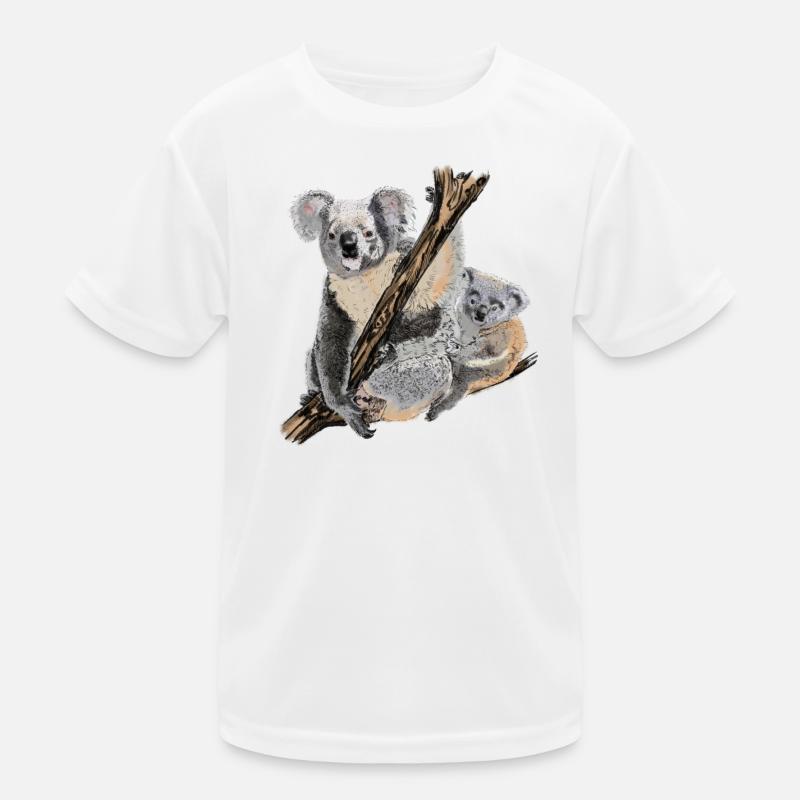koala bear - Kids Functional T-Shirt - white