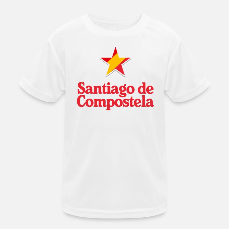 Sterne Spaniens - Santiago de Compostela Kinder Funktions-T-Shirt