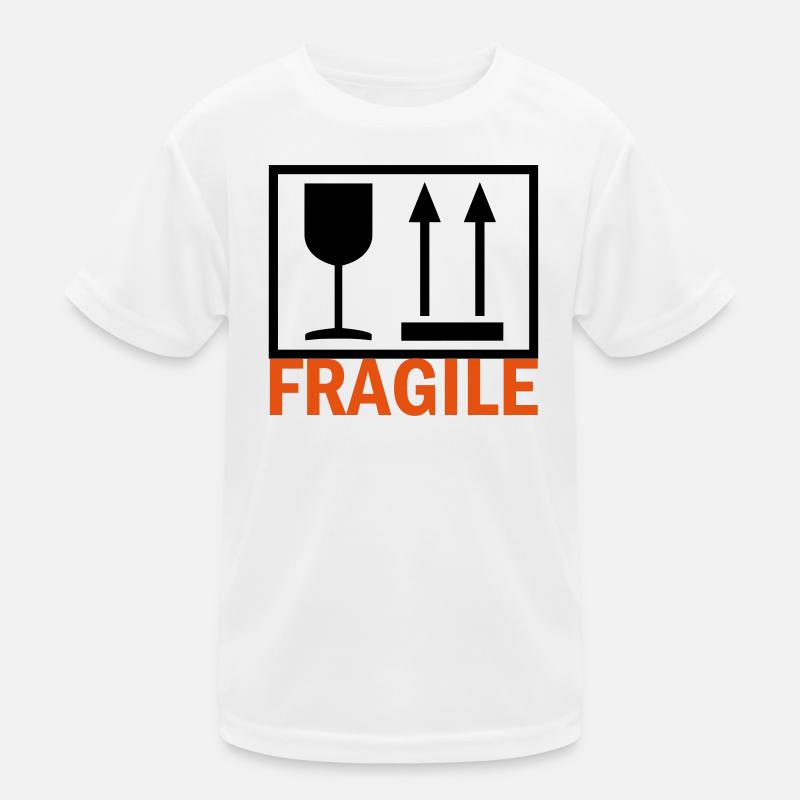 FRAGILE - Kids Functional T-Shirt - white