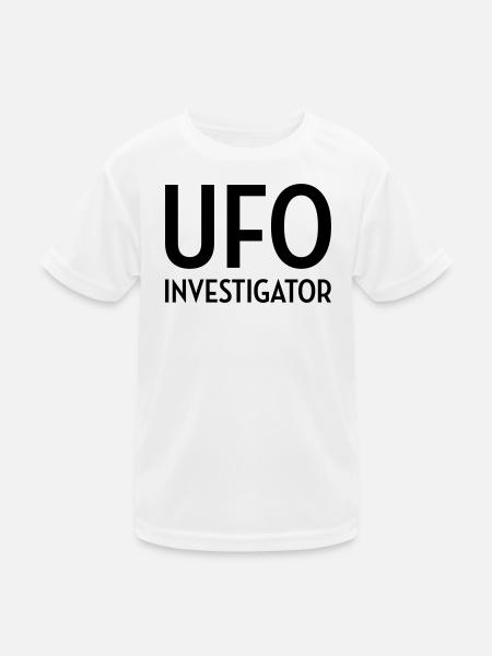 Ufo Alien Raum außerirdisches Aussenseiter - Kinder Funktions-T-Shirt - Weiß - Vorne