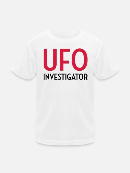Ufo Alien Raum außerirdisches Aussenseiter - Kinder Funktions-T-Shirt - Weiß - Vorne