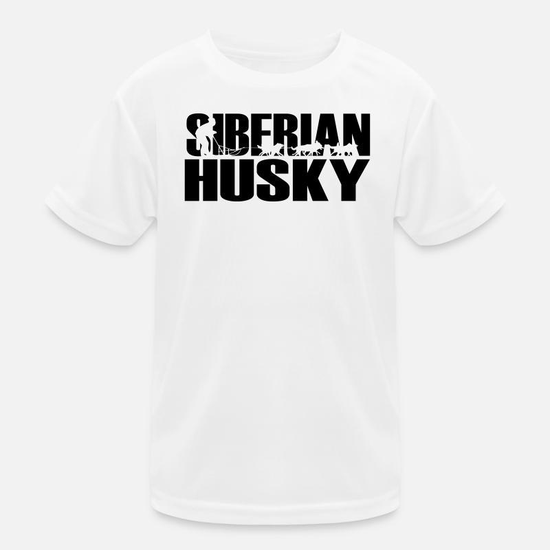 Schlittenhunde Siberian Husky Kinder Funktions-T-Shirt