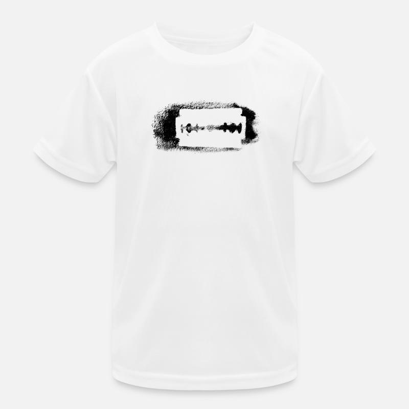 Rasierklinge Kinder Funktions-T-Shirt