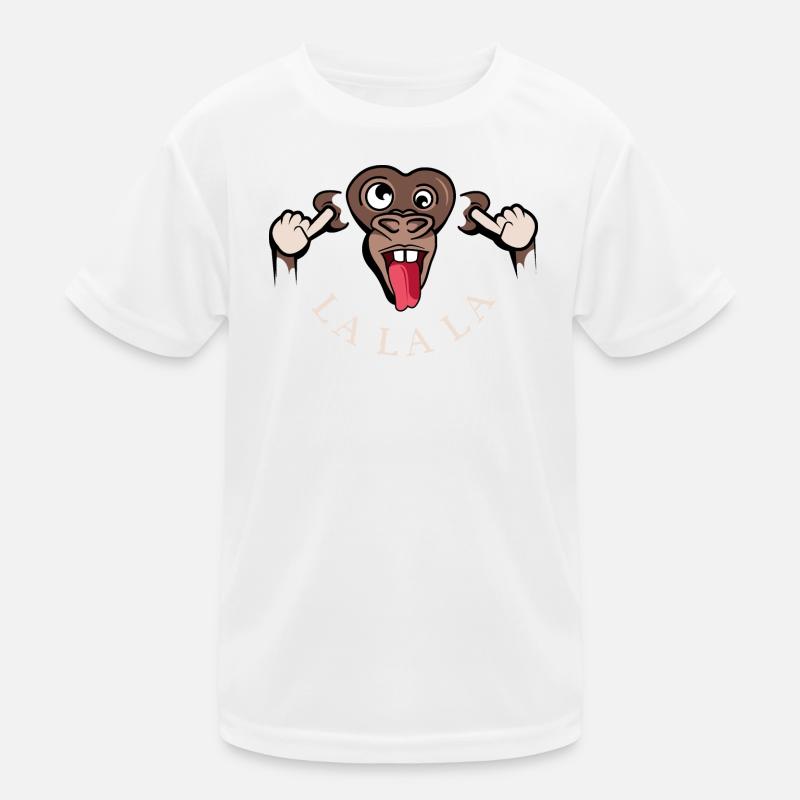 drôle singe lalala symbole illustration langue T-shirt sport Enfant