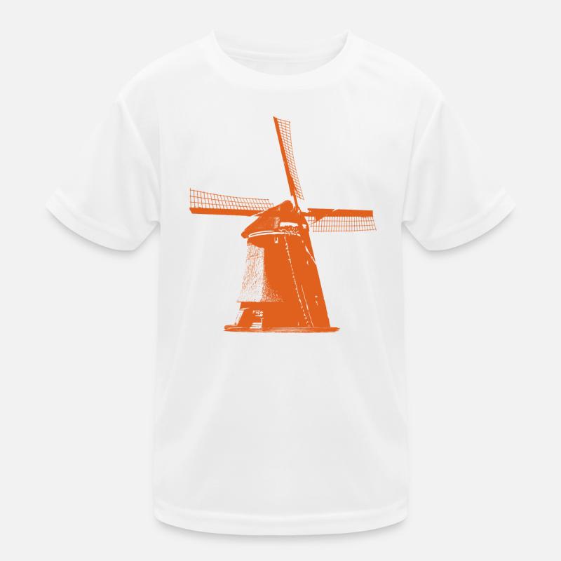 Moulin à vent Pays-Bas T-shirt sport Enfant