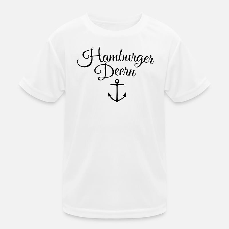 Hamburger Deern Anker Klassisch Kinder Funktions-T-Shirt