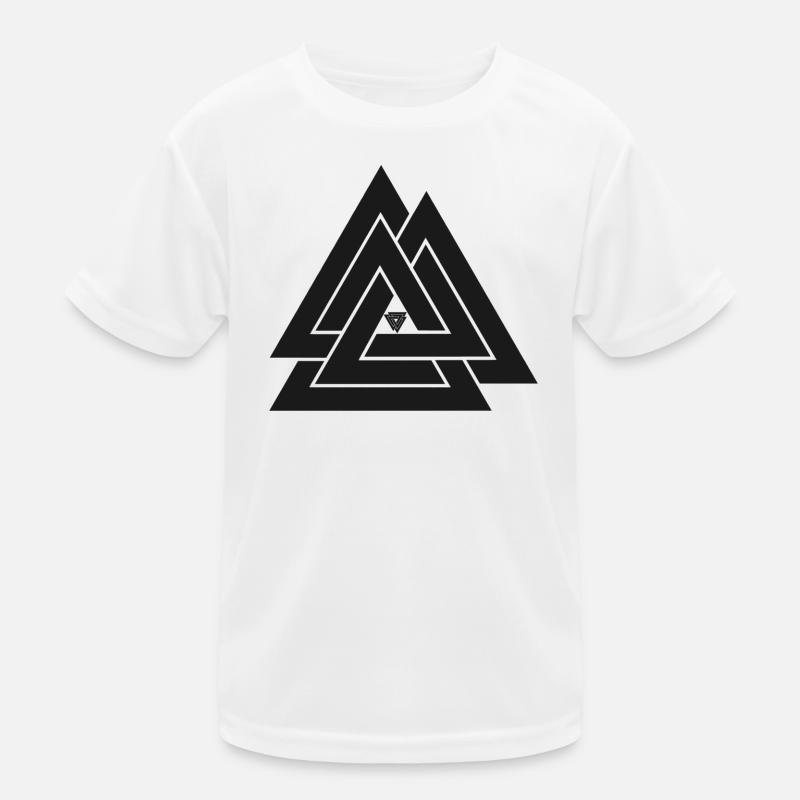 Valknut Wikinger Symbol Kinder Funktions-T-Shirt