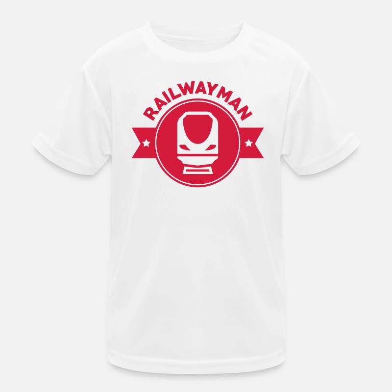 Eisenbahner / Eisenbahnen / Eisenbahn / Bahn Kinder Funktions-T-Shirt
