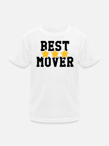 Mover Frachtführer Déménageur Déménagement - Kids Functional T-Shirt - white - Front