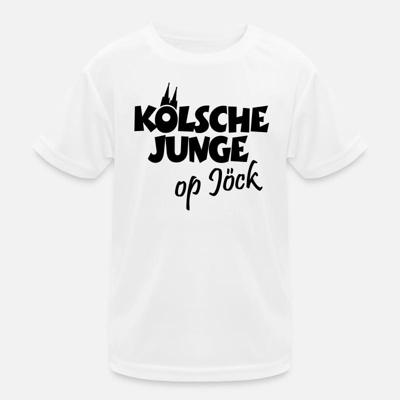 Kölsche Junge op Jöck - Kölsch - Köln - Kölner Kinder Funktions-T-Shirt