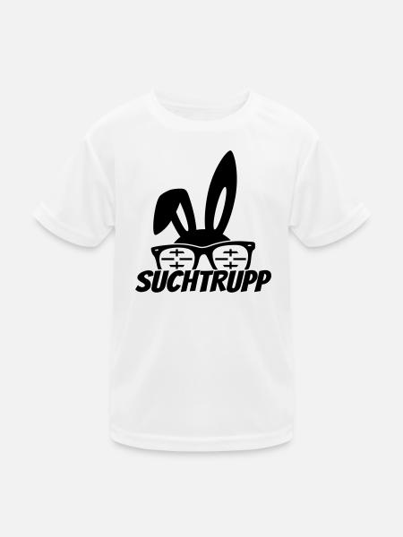 ostern osterhase suchtrupp - Kinder Funktions-T-Shirt - Weiß