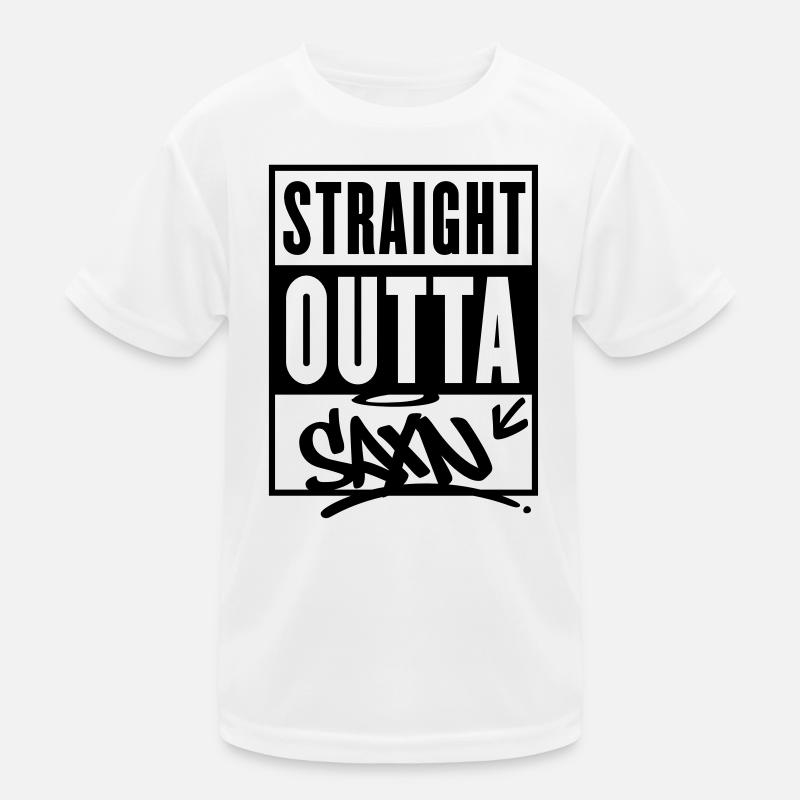 straight outta saxn sachsen Kinder Funktions-T-Shirt