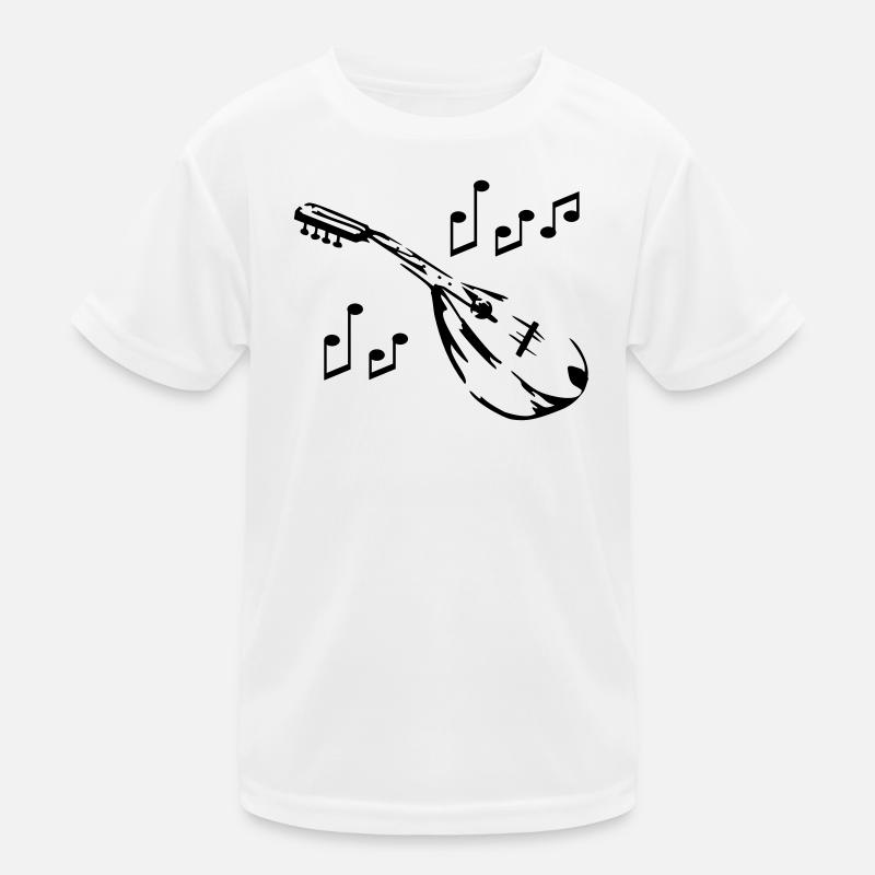 mandolin - Kids Functional T-Shirt - white