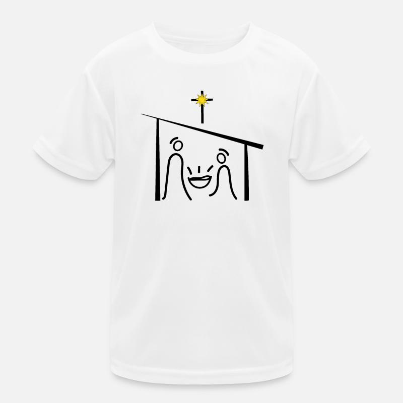 Scène de la Nativité, Jésus, Noël, l'Avent T-shirt sport Enfant