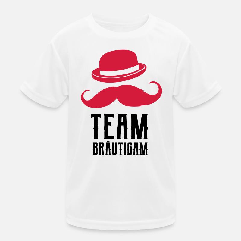 Team Bräutigam, Junggesellenabschied Design Kinder Funktions-T-Shirt