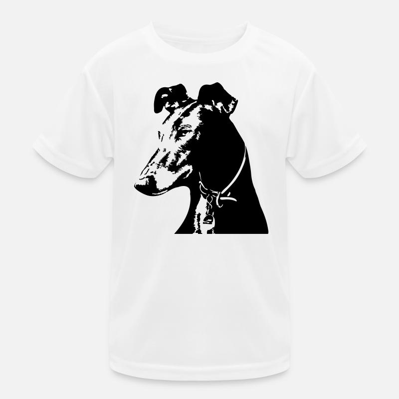 Galgo Kopf Kinder Funktions-T-Shirt