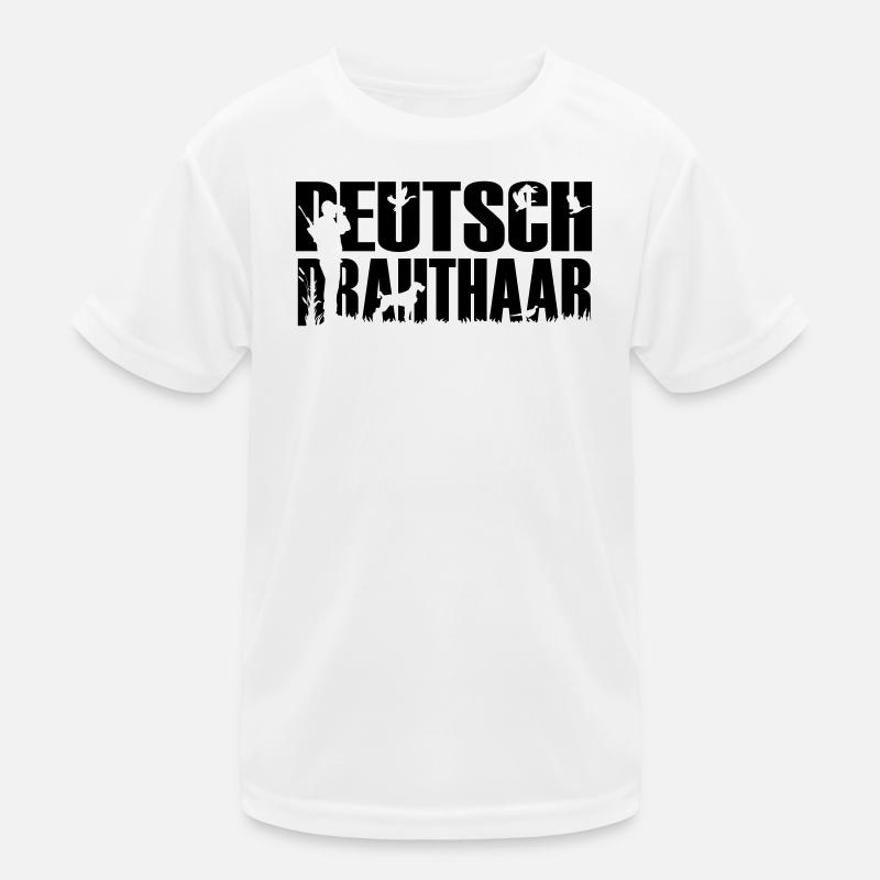 Jagdhund Deutsch Drahthaar Kinder Funktions-T-Shirt