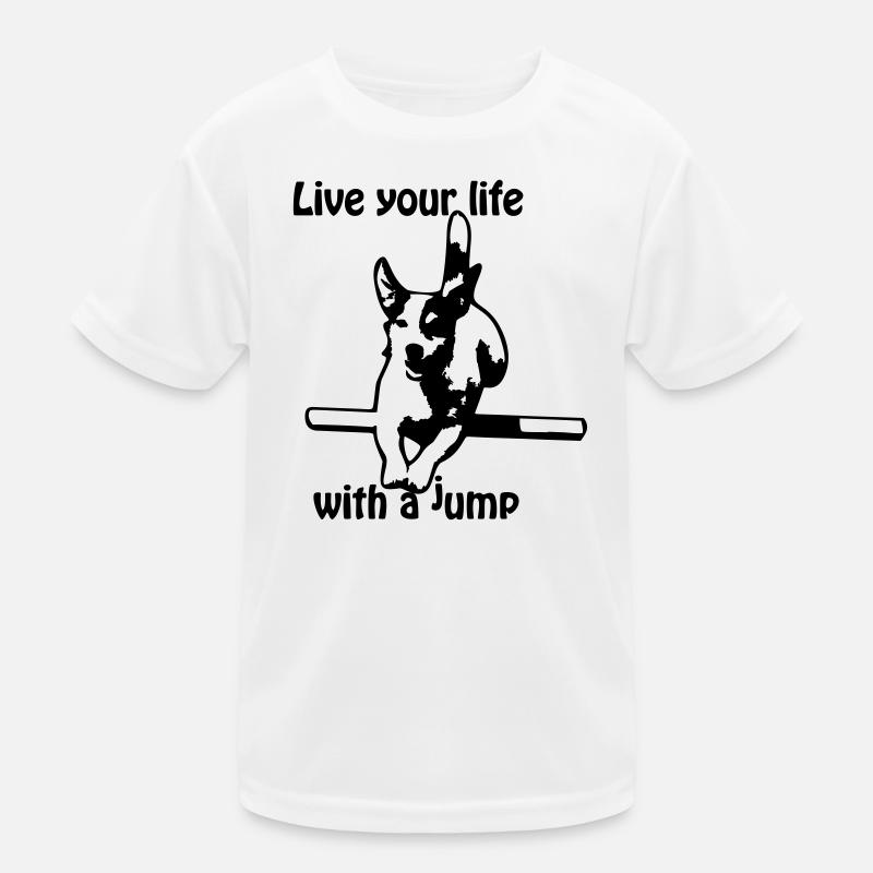 Agility Jack Russel Terrier Kinder Funktions-T-Shirt