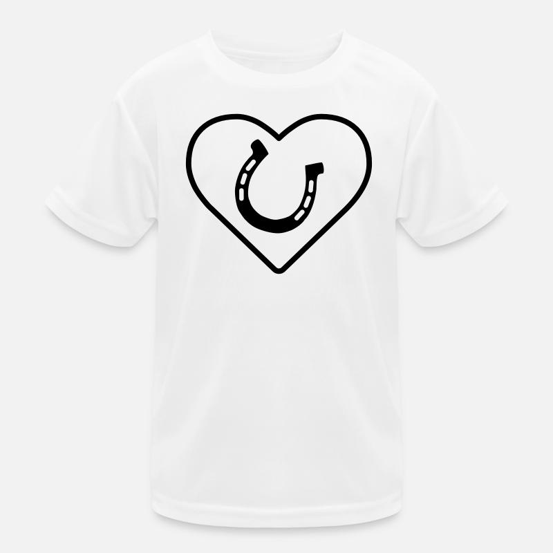 fer à cheval T-shirt sport Enfant