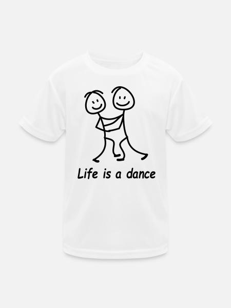 dancing - Kids Functional T-Shirt - white - Front