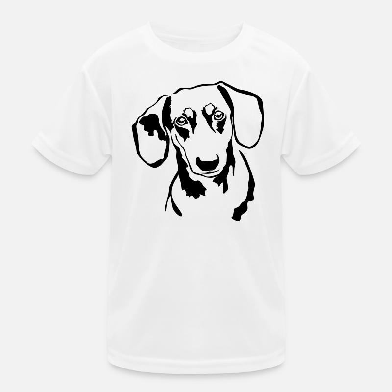 Dachshund head Kids Functional T-Shirt