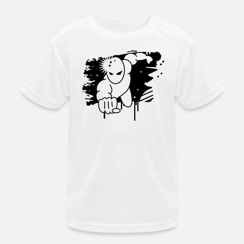 Superheld Graffiti Kinder Funktions-T-Shirt