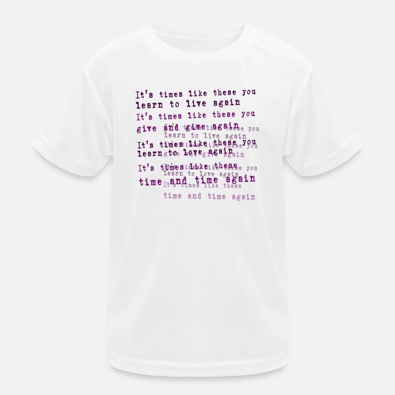 foo fighters lyric Kids Functional T-Shirt