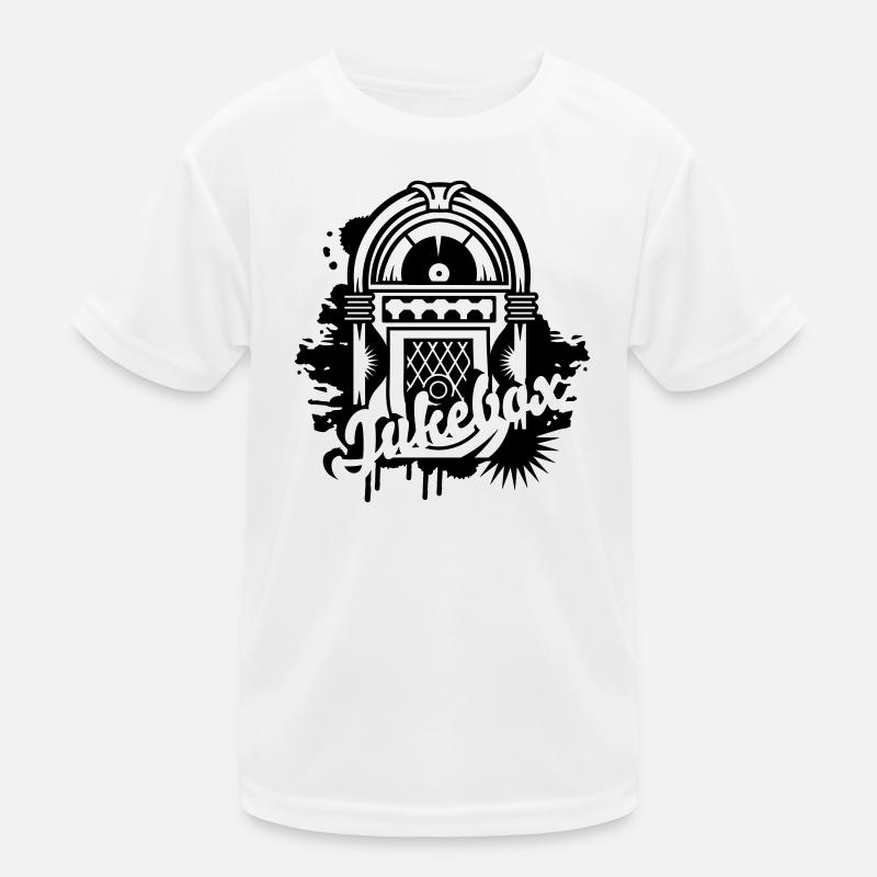 Jukebox dans le style Stencil Street Art avec typographie T-shirt sport Enfant