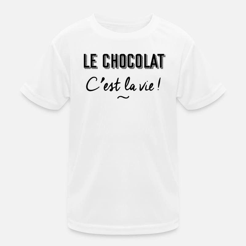 Le chocolat c'est la vie ! T-shirt sport Enfant