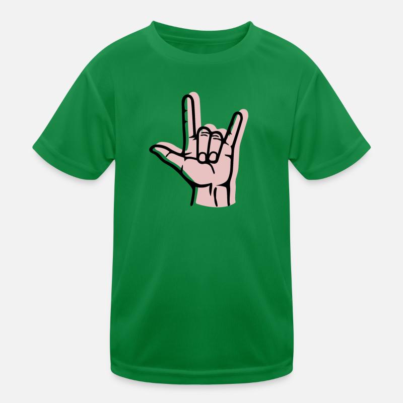 Hand metal offset Kids Functional T-Shirt