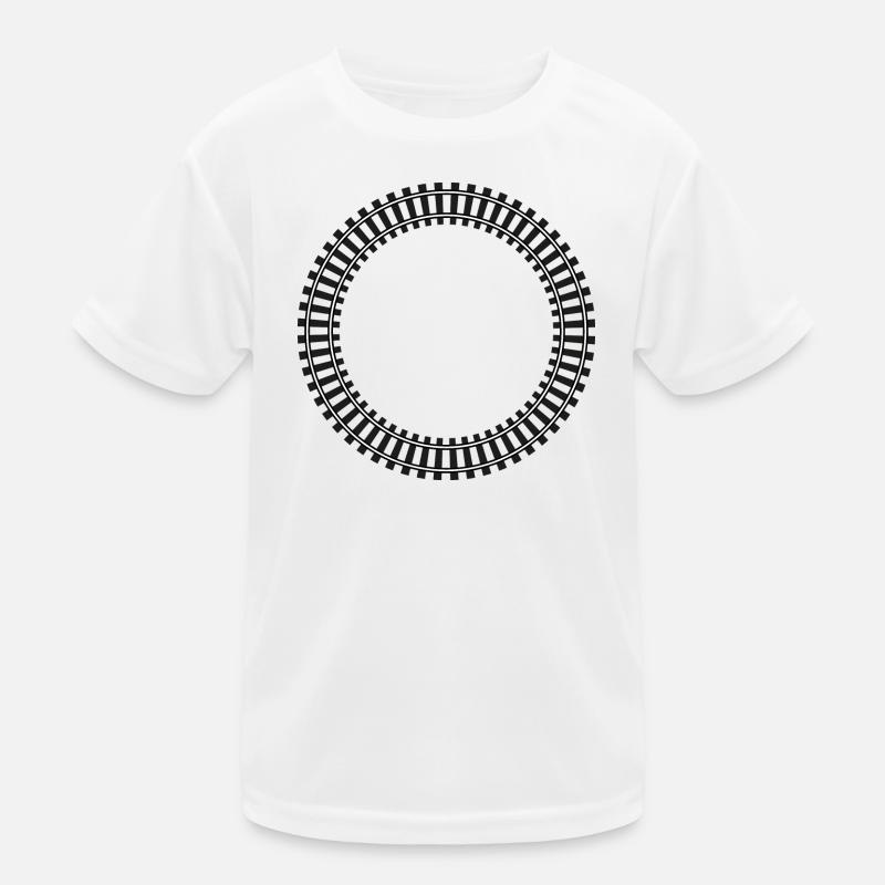 Model Railway Frame Rail Network Kids Functional T-Shirt