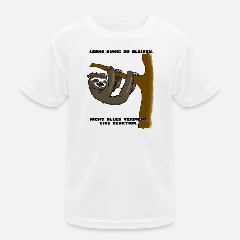 Faultier Kinder Funktions-T-Shirt