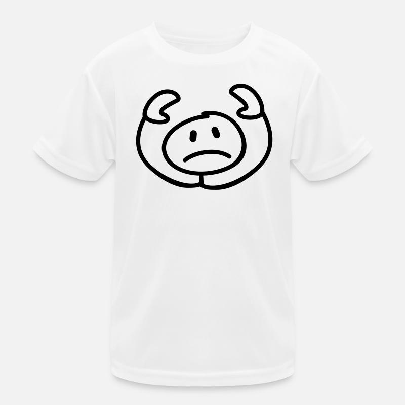 resigned stick man head Kids Functional T-Shirt