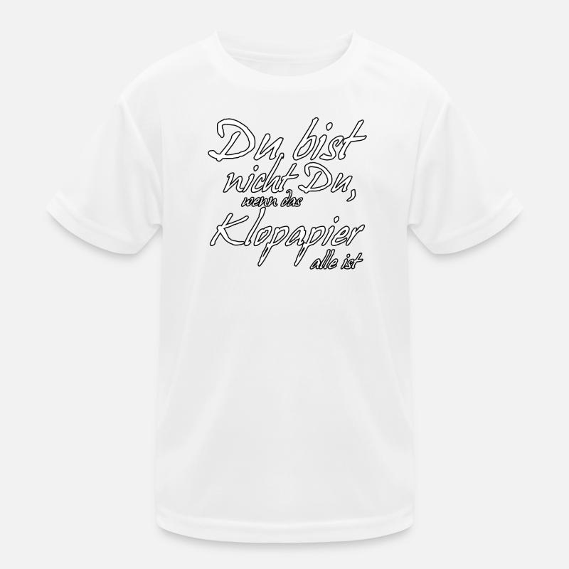Klopapier lustig Spruch Virus Statement Kinder Funktions-T-Shirt