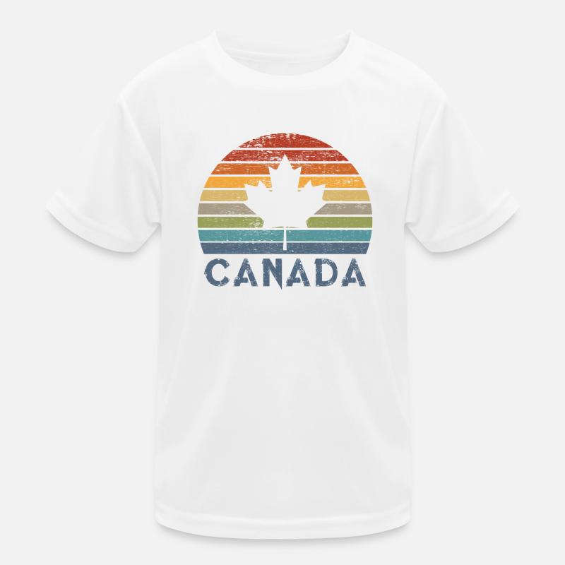 Kanada Vintage Design Kinder Funktions-T-Shirt