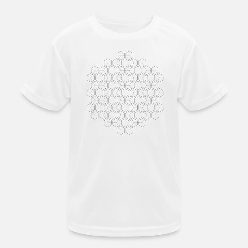 Sechseck Kinder Funktions-T-Shirt