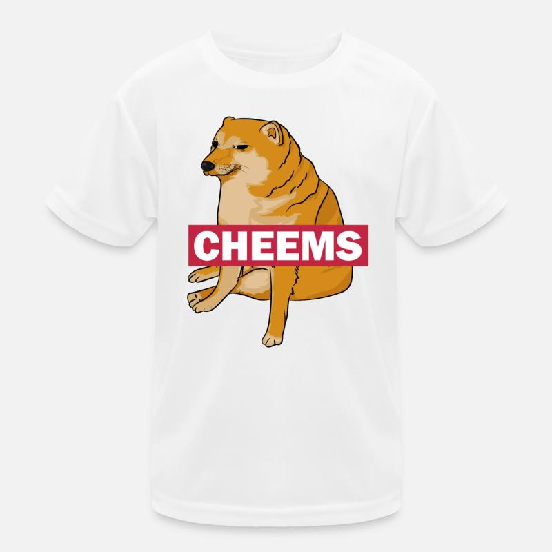 Meme Hund Cheems Kinder Funktions-T-Shirt
