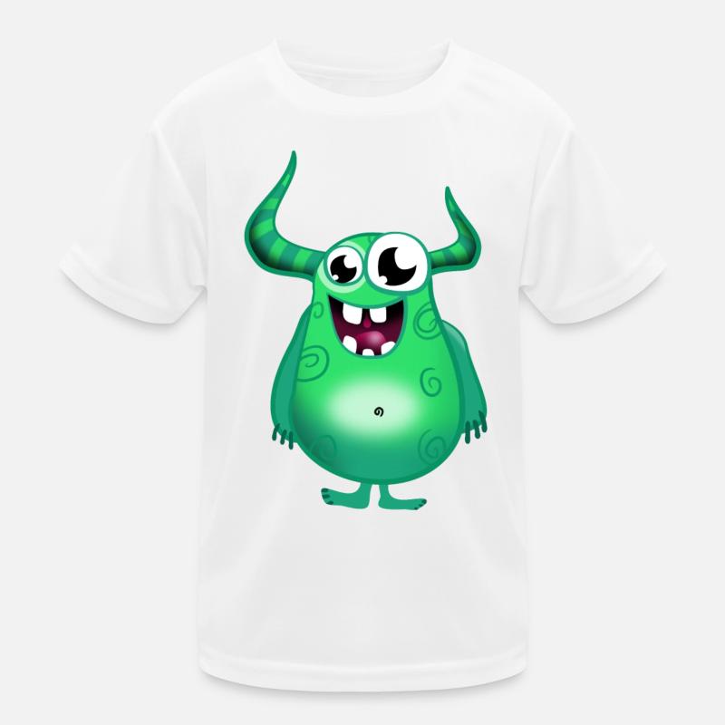 Vert monstre T-shirt sport Enfant