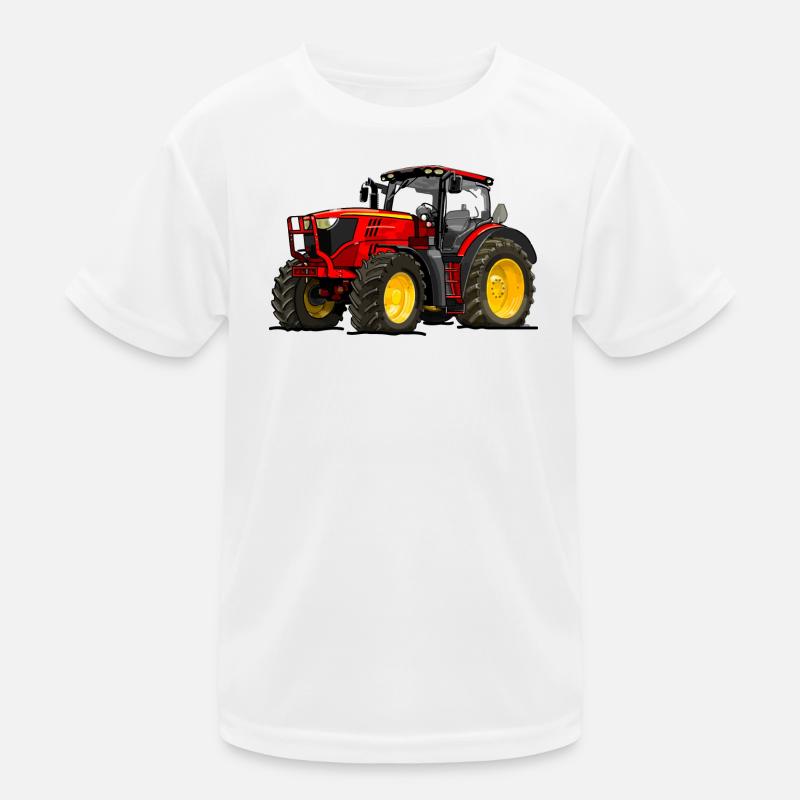 Tractor red Kids Functional T-Shirt