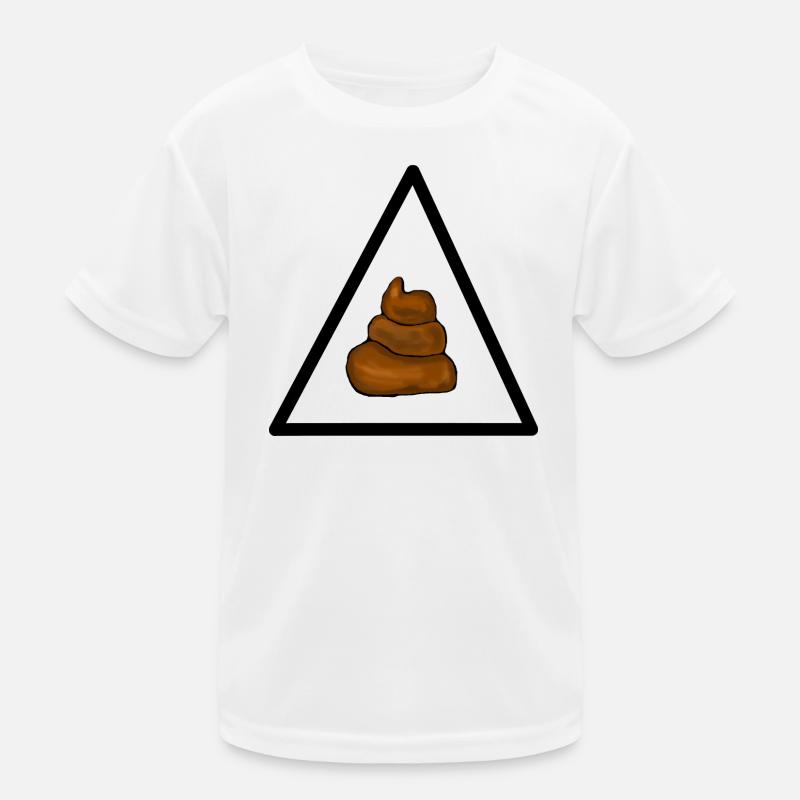 Warning shit, attention shit Kids Functional T-Shirt