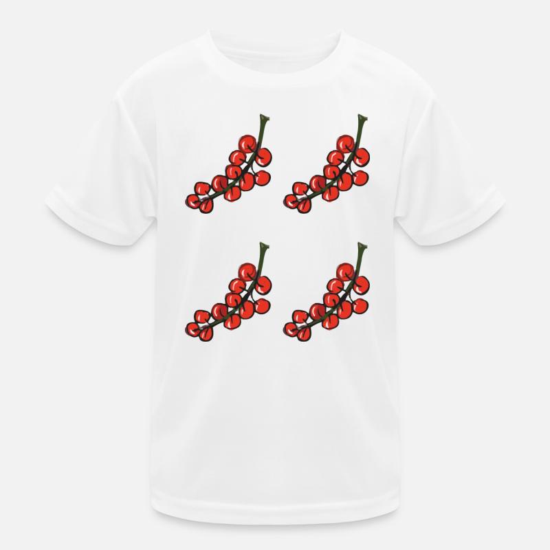 red currant - red currant - Kids Functional T-Shirt - white