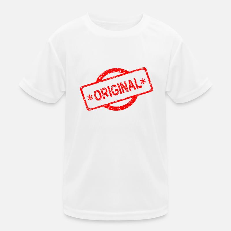 Original Stamp Layout Kids Functional T-Shirt