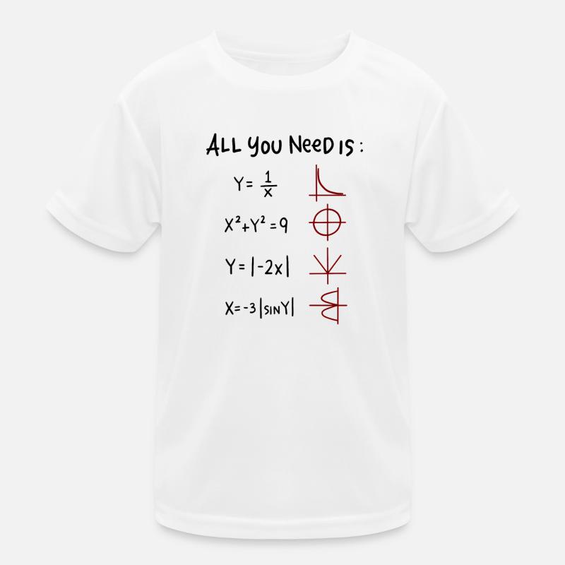 All you need is Love Math Trigonometric Functions Kids Functional T-Shirt