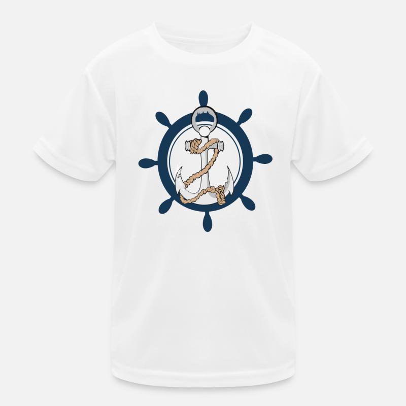 Ancre avec volant dur bâbord T-shirt sport Enfant