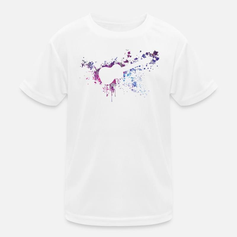 ukulele splash - Kids Functional T-Shirt - white
