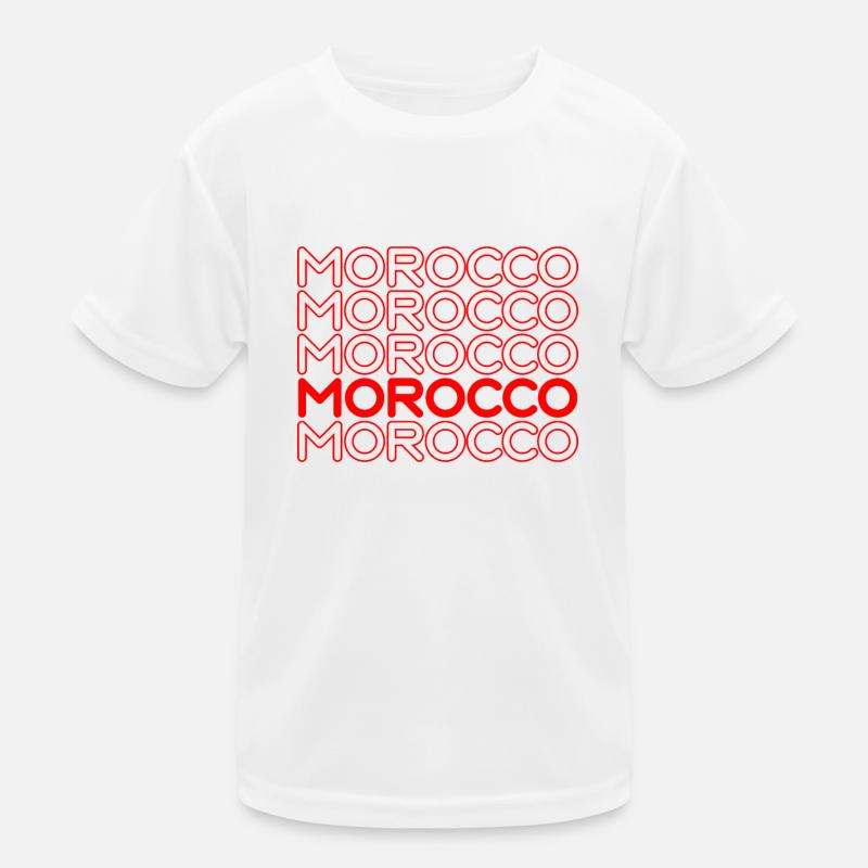 Motif de lettrage néon marocain T-shirt sport Enfant