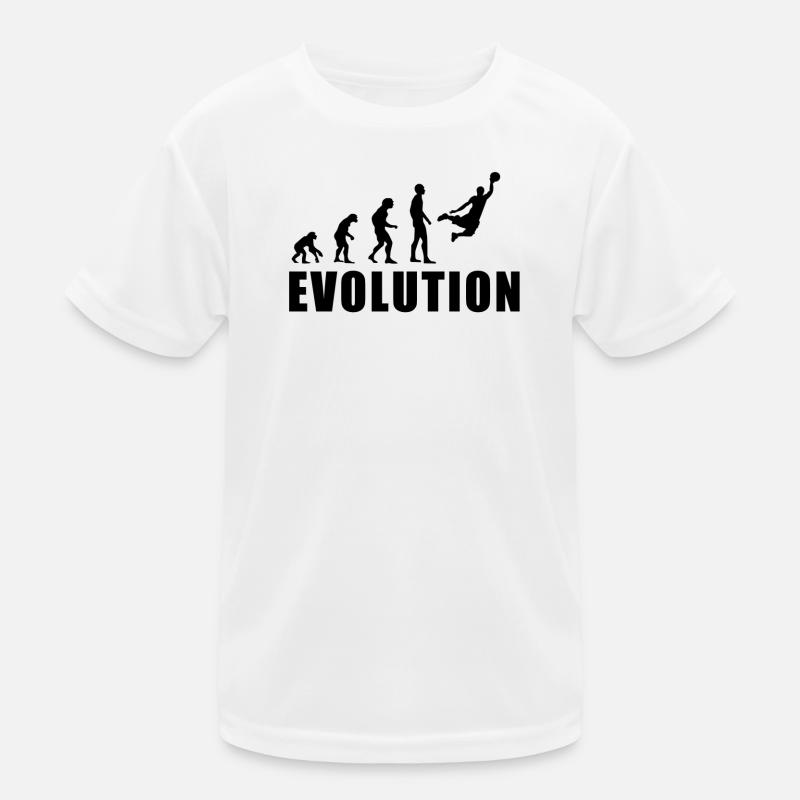EVOLUTION BASKET Geschenk Basketball Kinder Funktions-T-Shirt