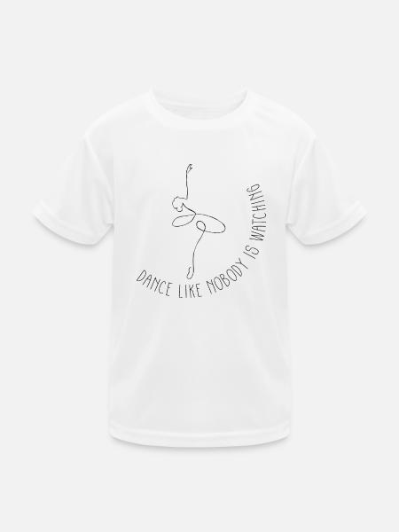 Ballett Tänzerin Ballerina - Kinder Funktions-T-Shirt - Weiß